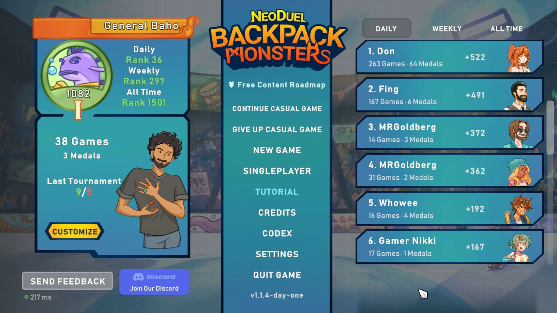 Screenshot for NeoDuel: Backpack Monsters