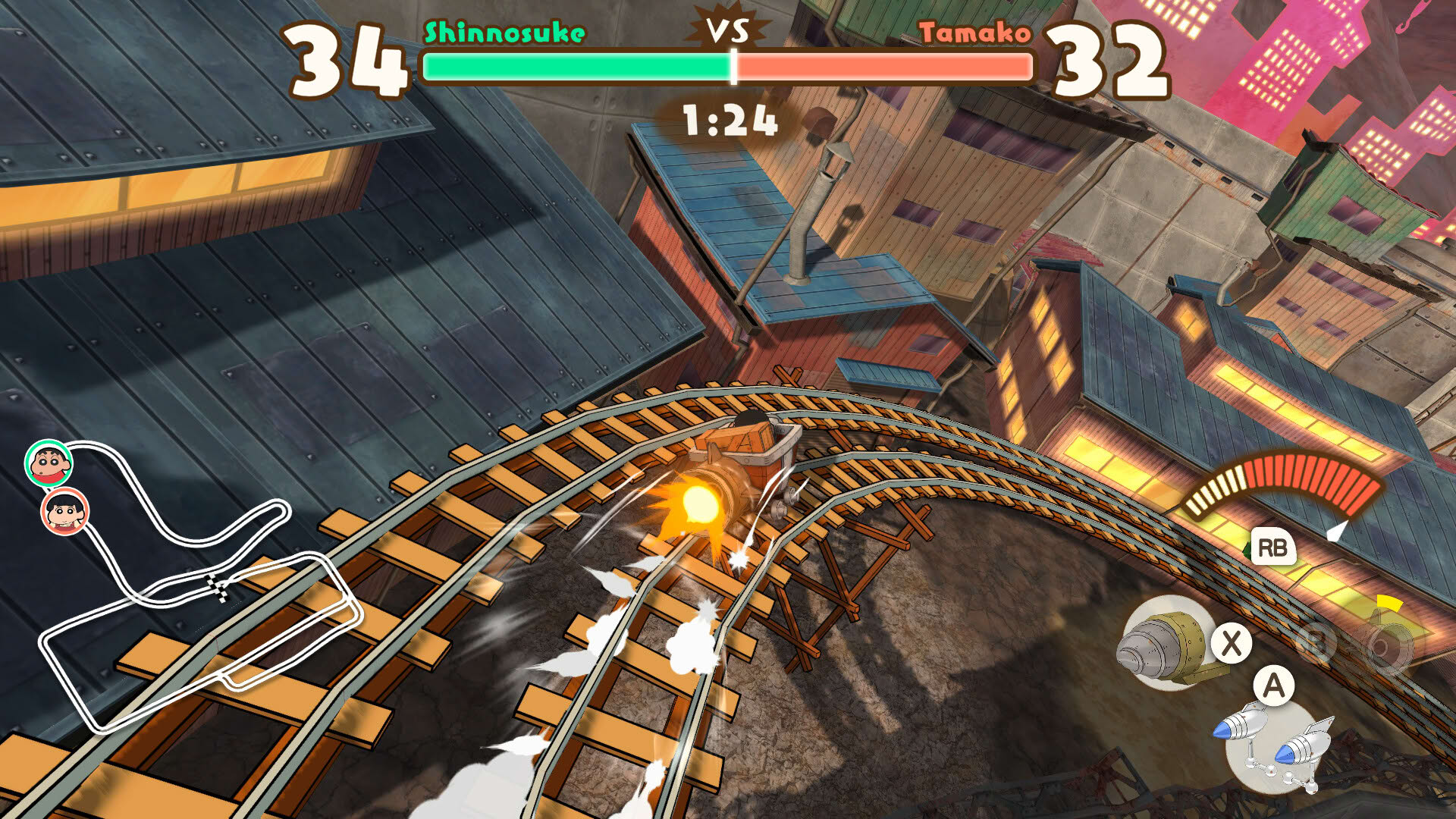 Screenshot for Shin-chan: Shiro and the Coal Town