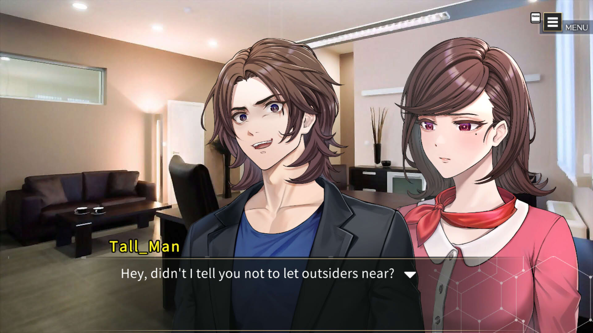 Screenshot for Angel Whisper: The Suspense Visual Novel Left Behind by a Game Creator.