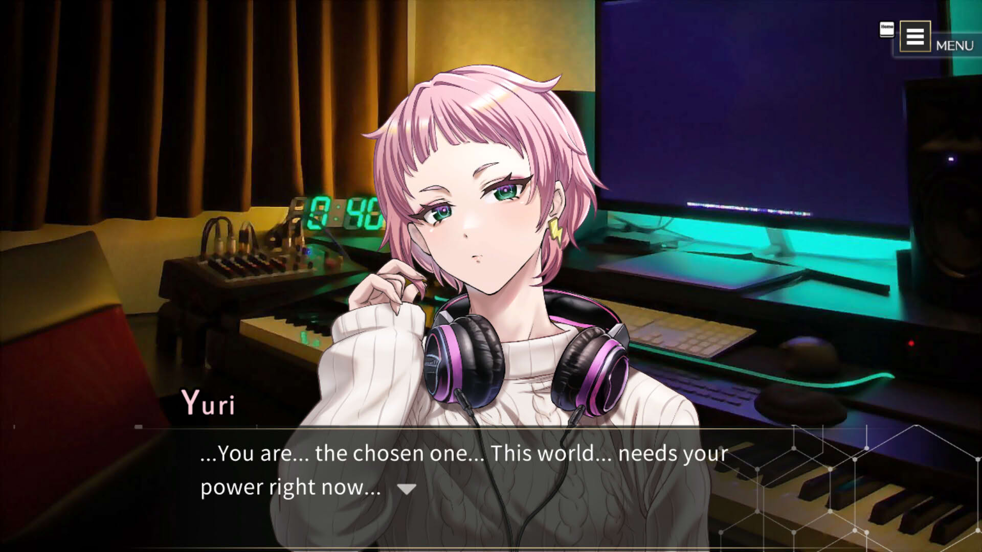 Screenshot for Angel Whisper: The Suspense Visual Novel Left Behind by a Game Creator.