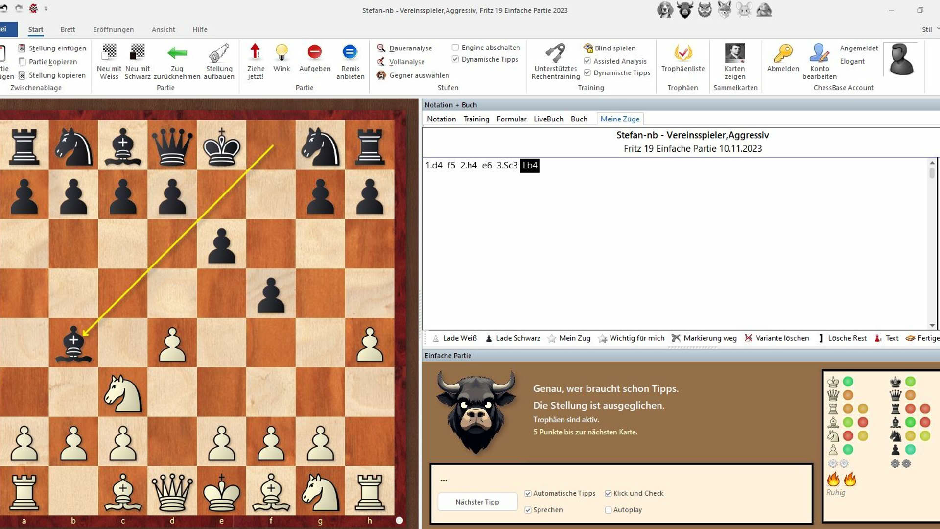 Screenshot for Fritz 19: Steam Edition