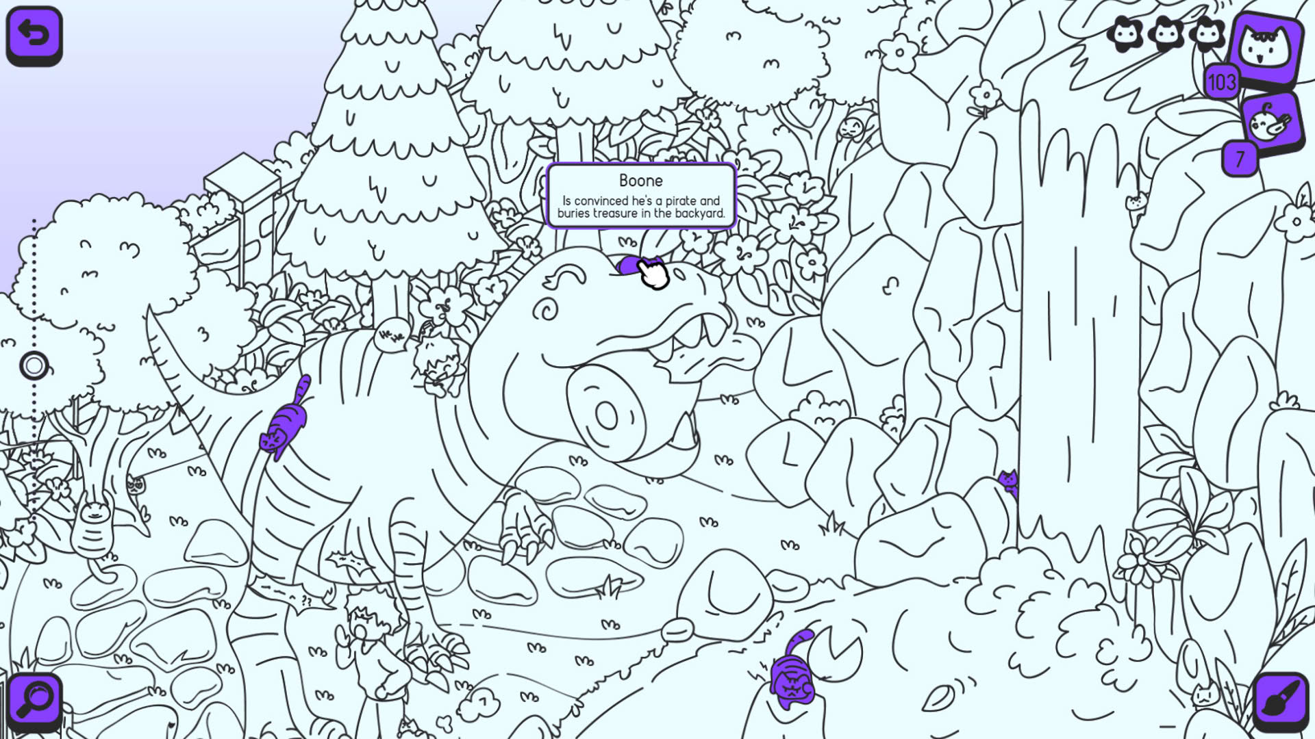 Screenshot for Cats and Seek: Dino Park