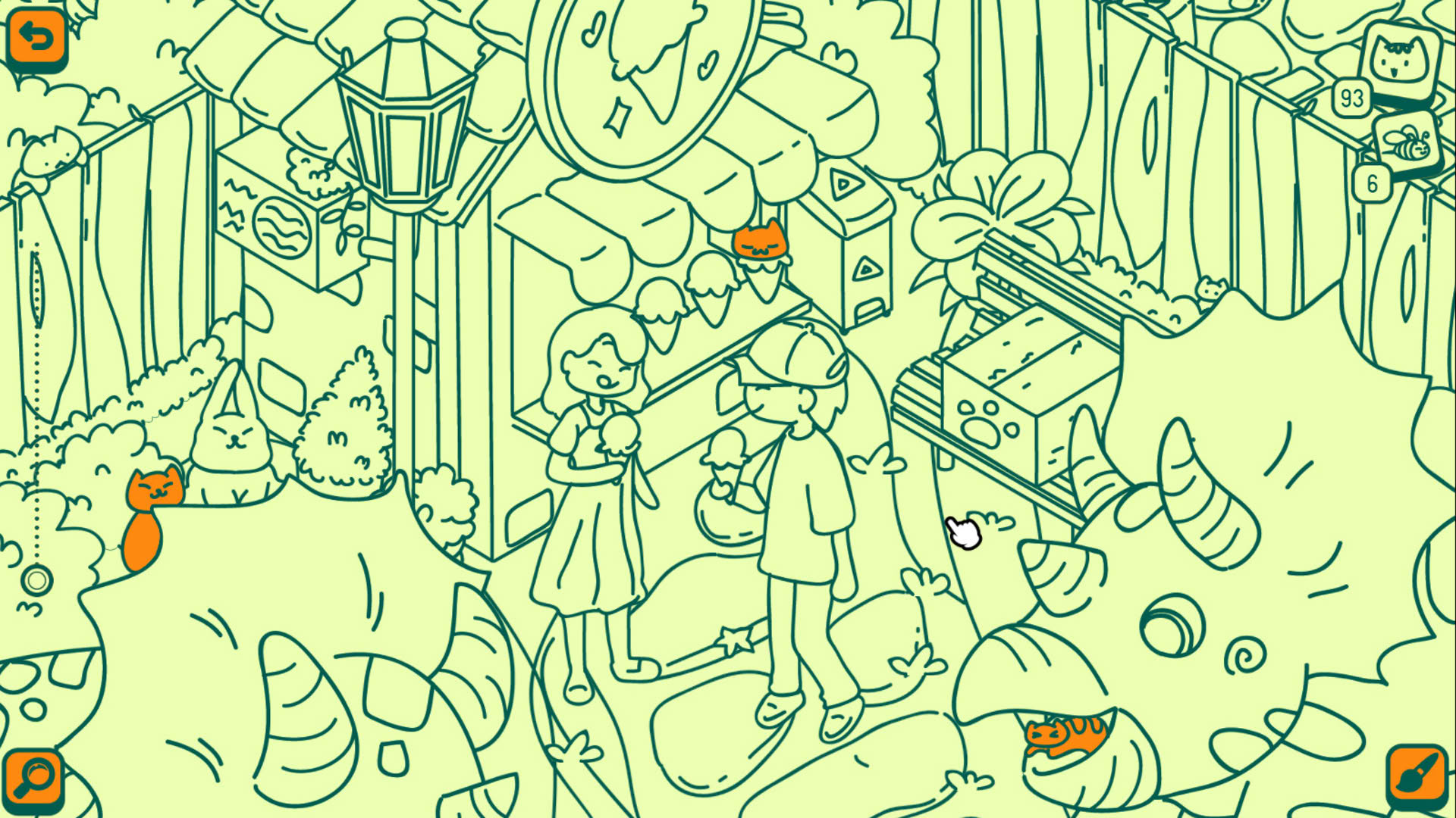 Screenshot for Cats and Seek: Dino Park