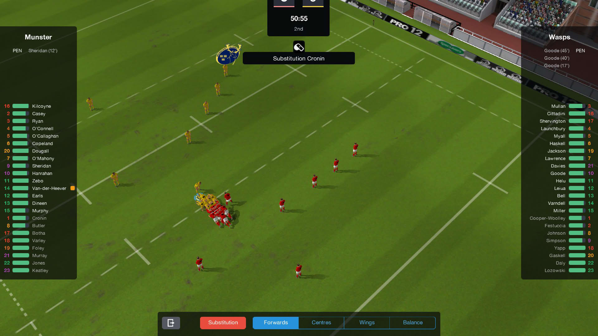 Screenshot for Pro Rugby Manager 2015