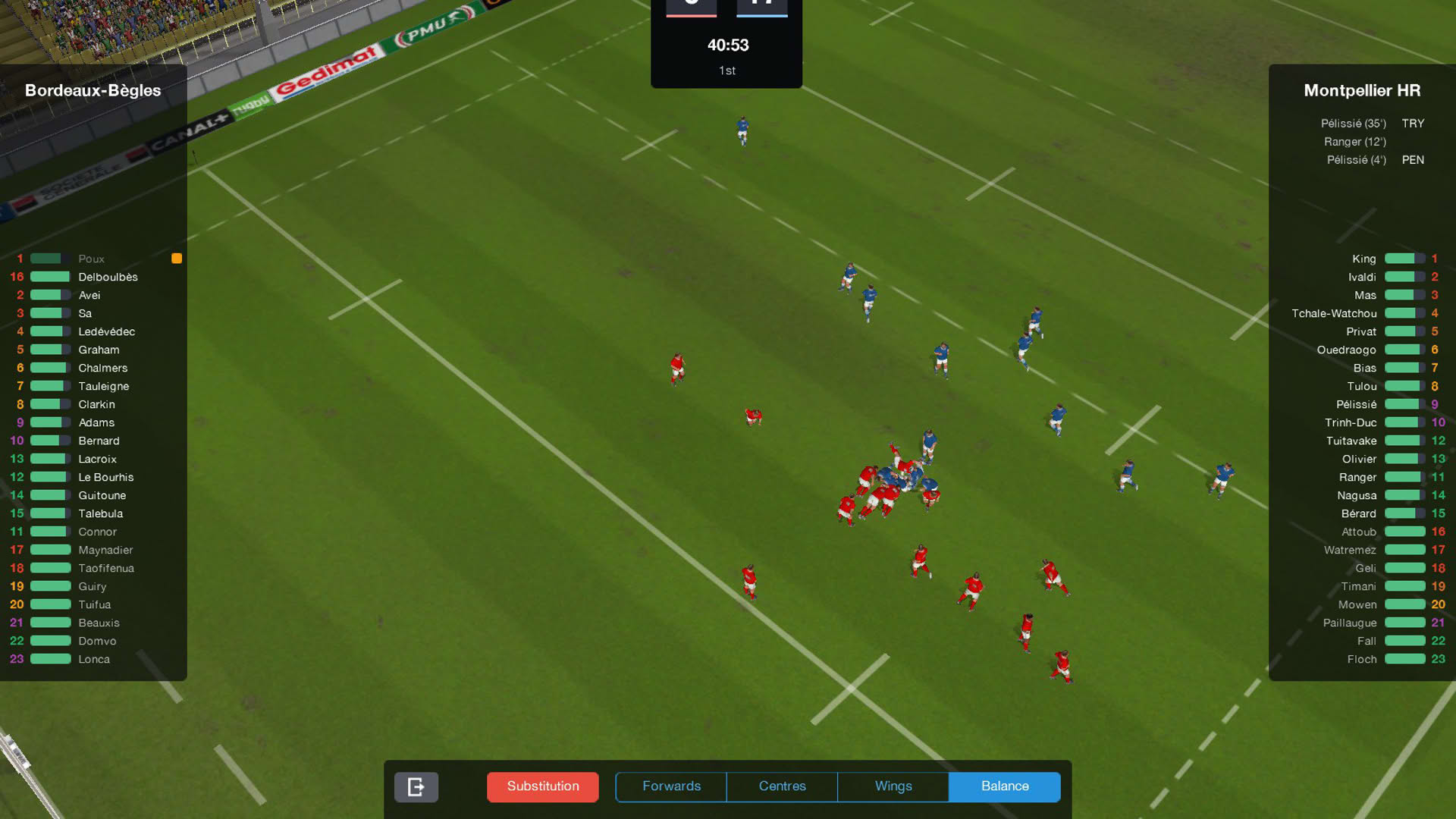 Screenshot for Pro Rugby Manager 2015