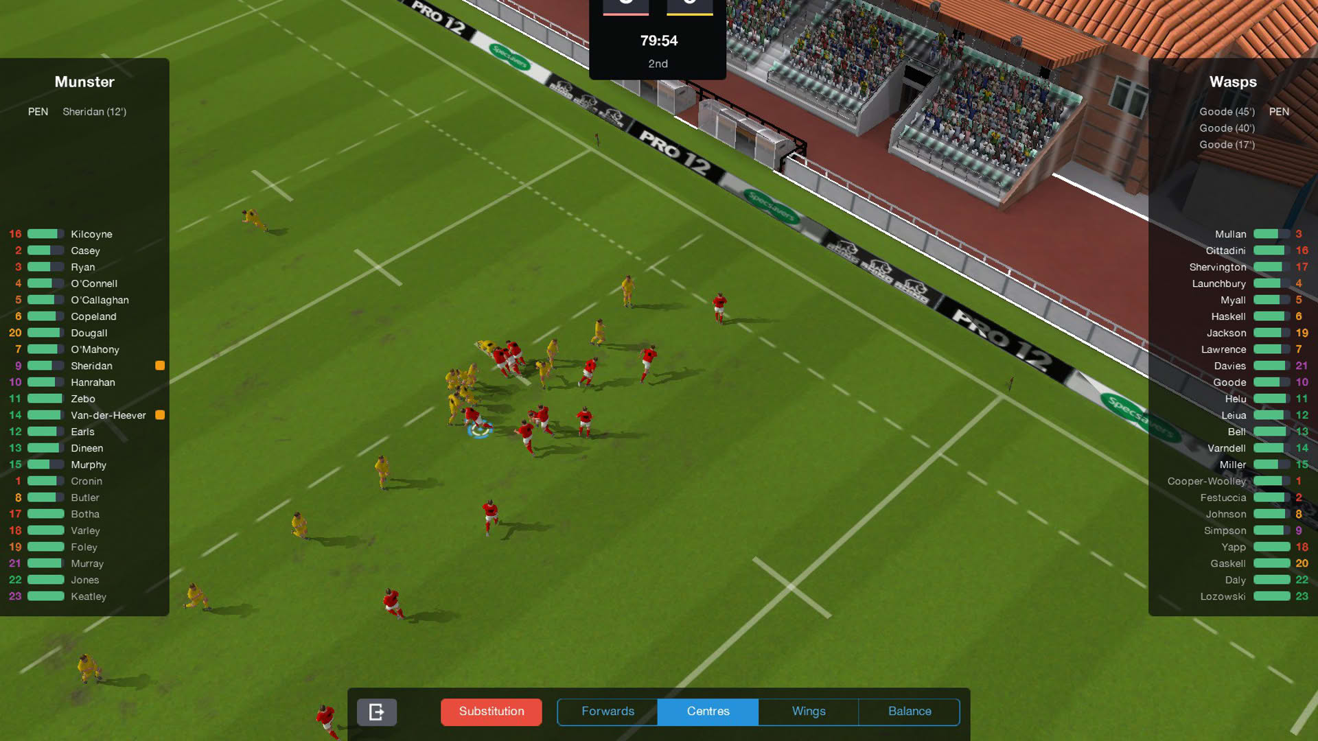 Screenshot for Pro Rugby Manager 2015