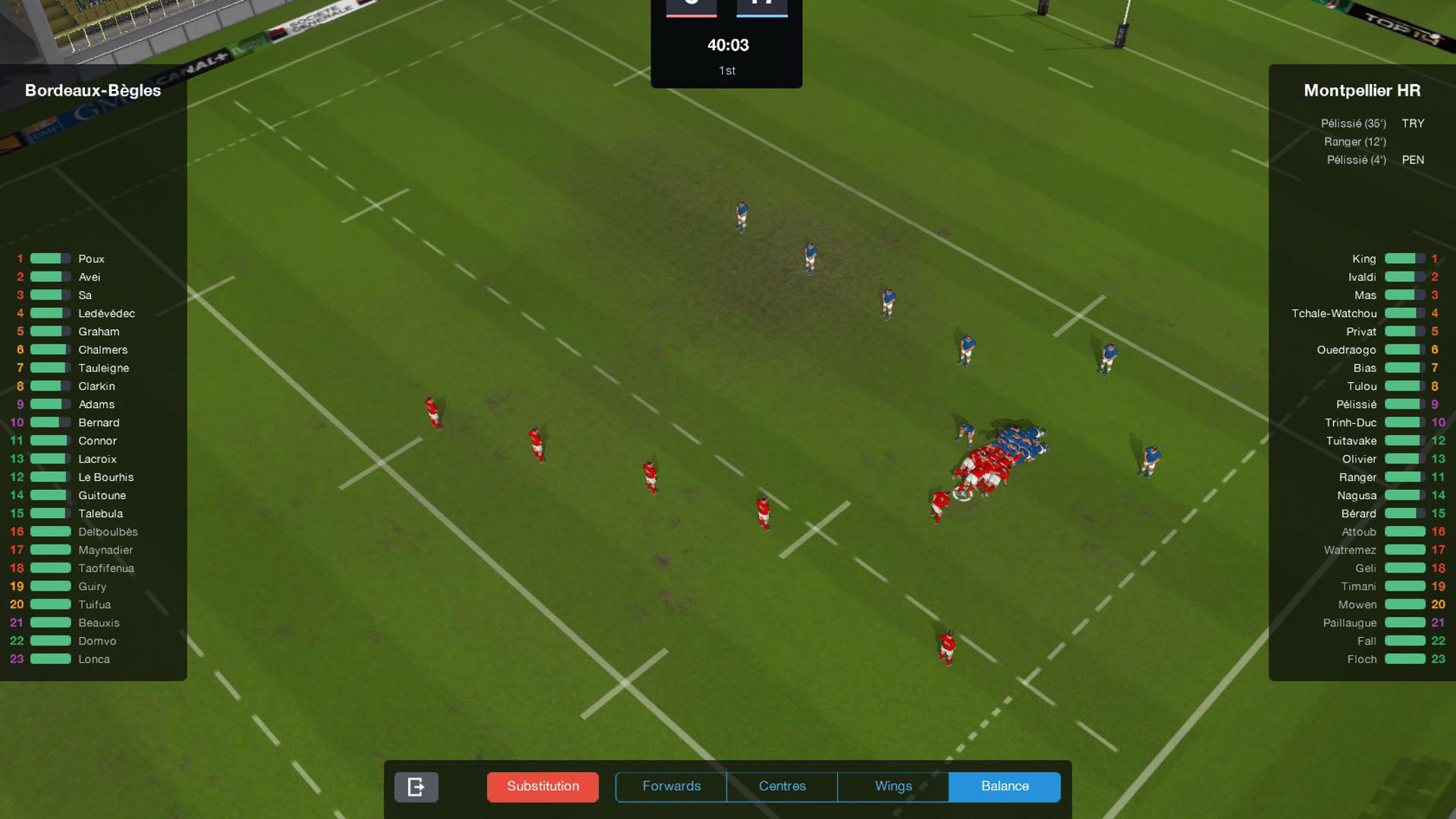 Screenshot for Pro Rugby Manager 2015