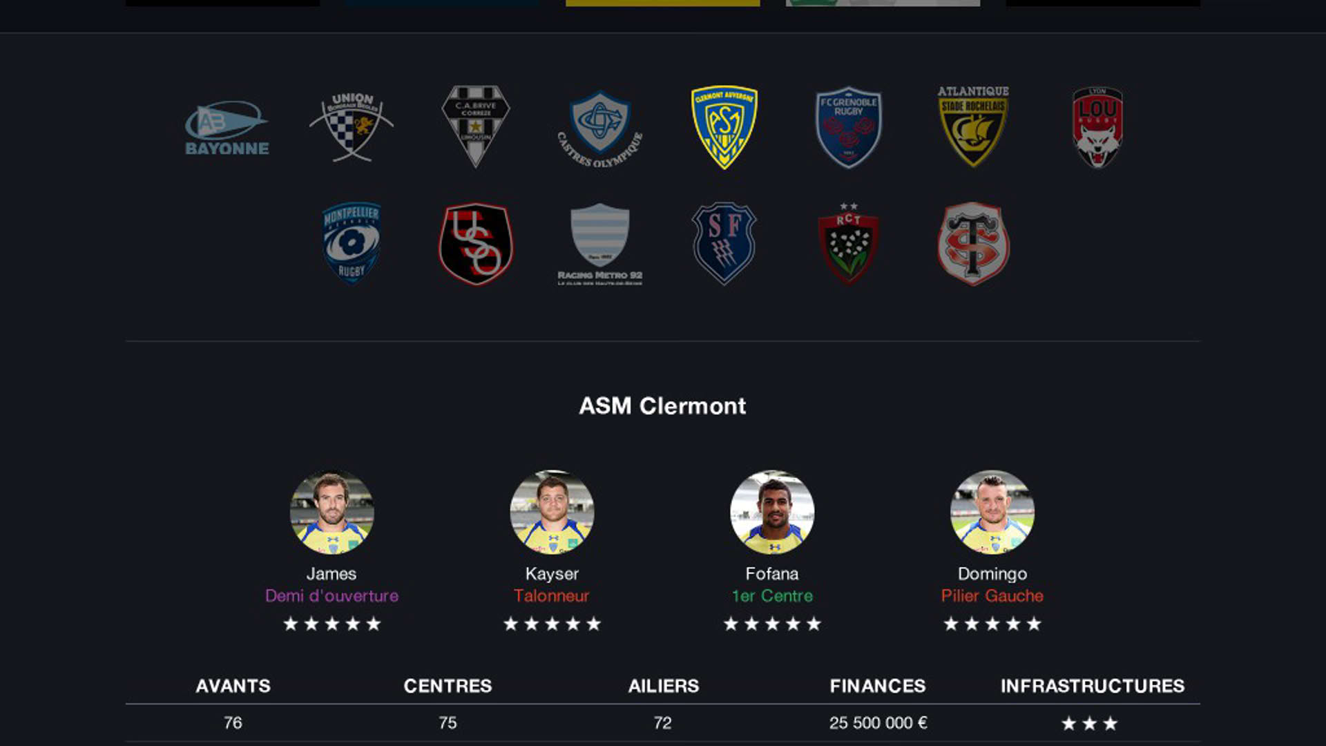 Screenshot for Pro Rugby Manager 2015