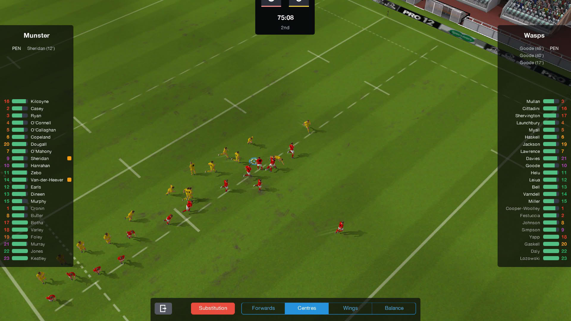 Screenshot for Pro Rugby Manager 2015