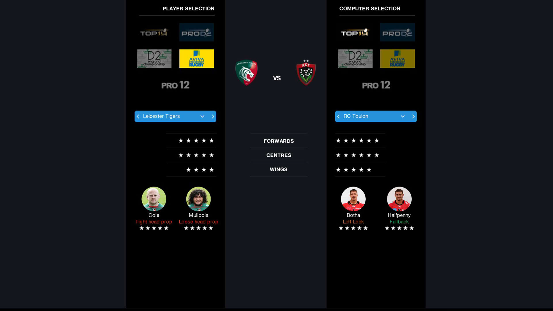 Screenshot for Pro Rugby Manager 2015