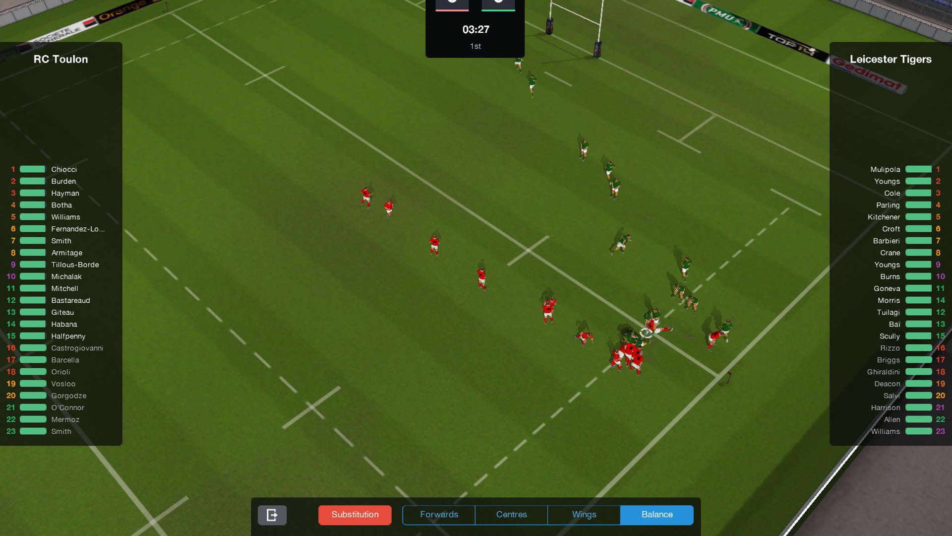 Screenshot for Pro Rugby Manager 2015