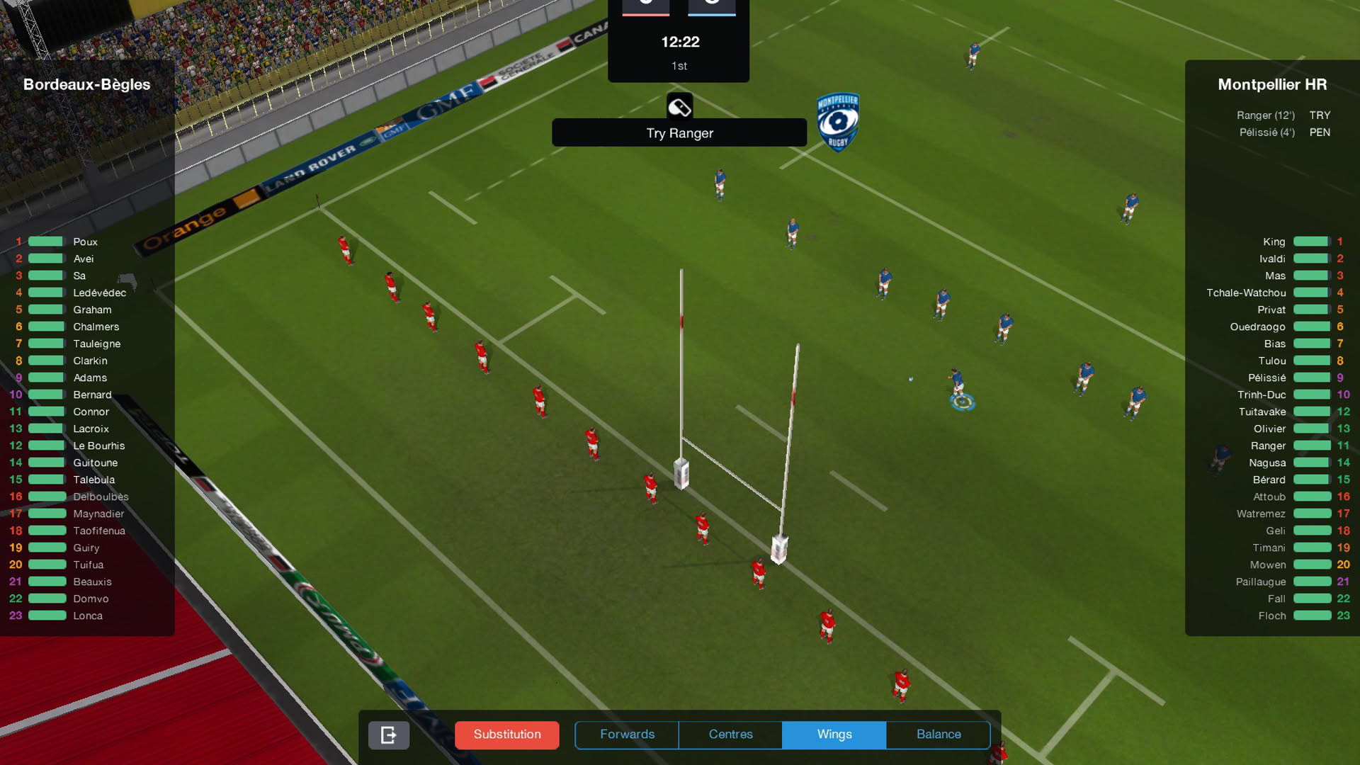 Screenshot for Pro Rugby Manager 2015