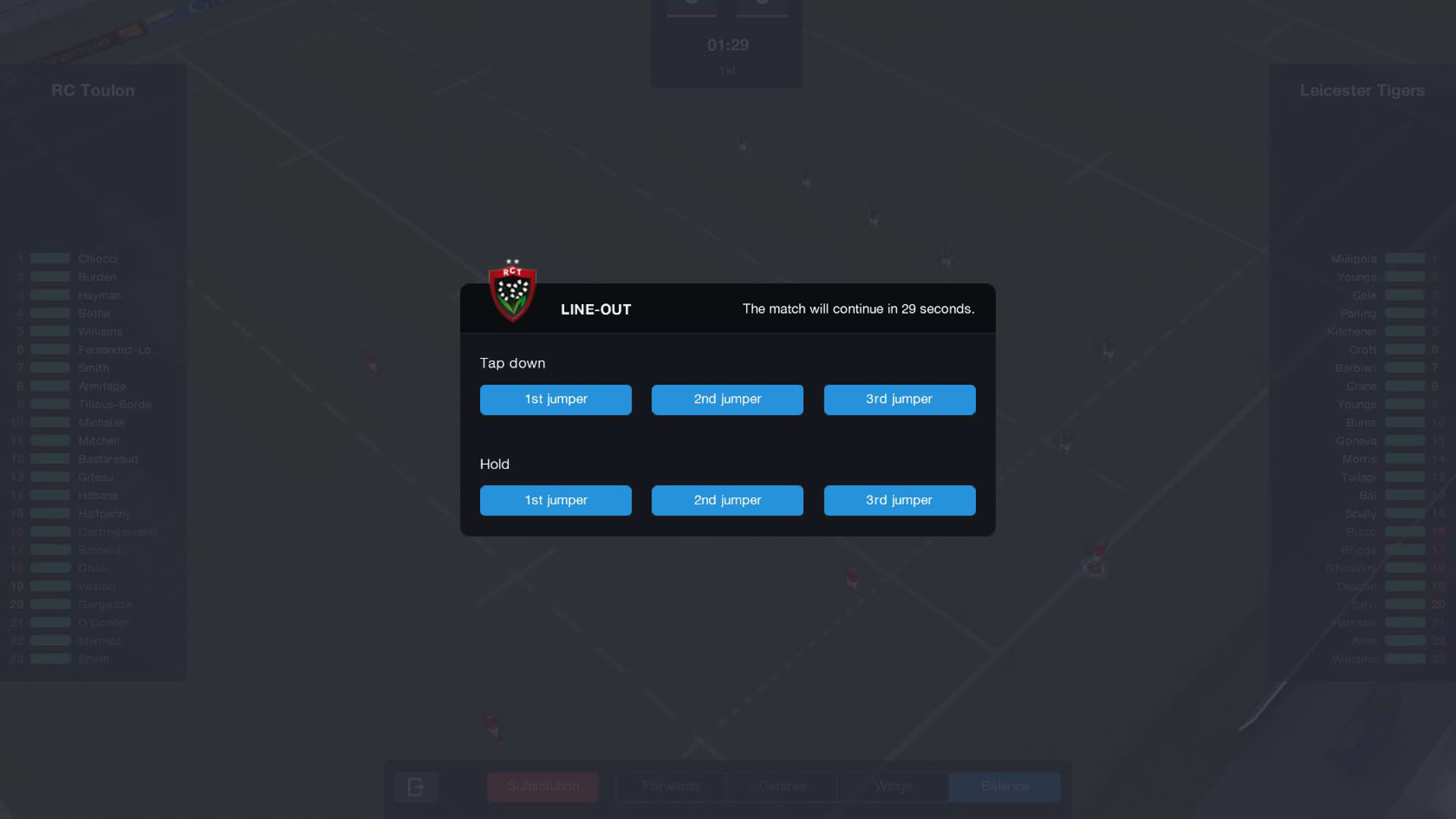 Screenshot for Pro Rugby Manager 2015