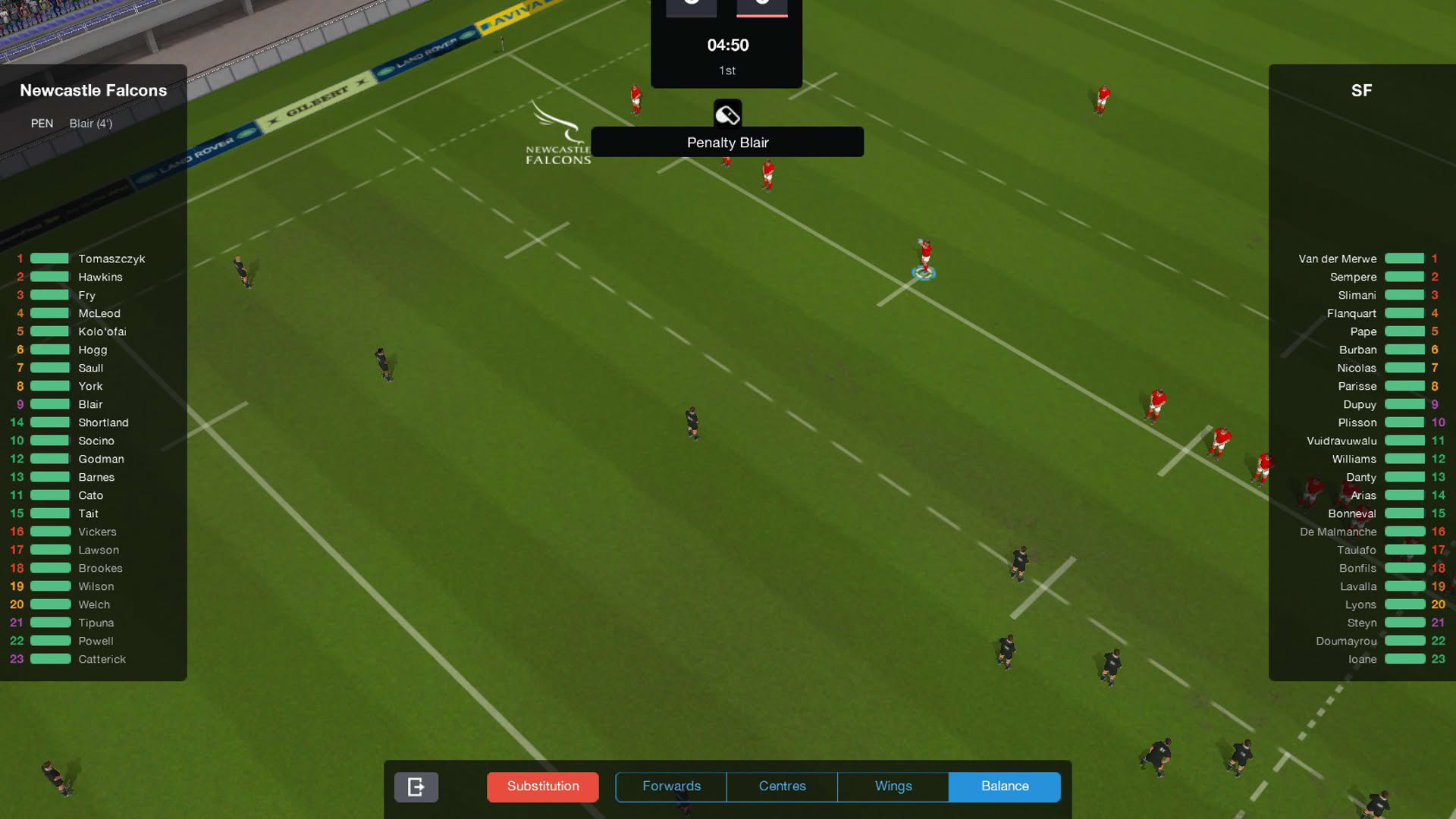 Screenshot for Pro Rugby Manager 2015