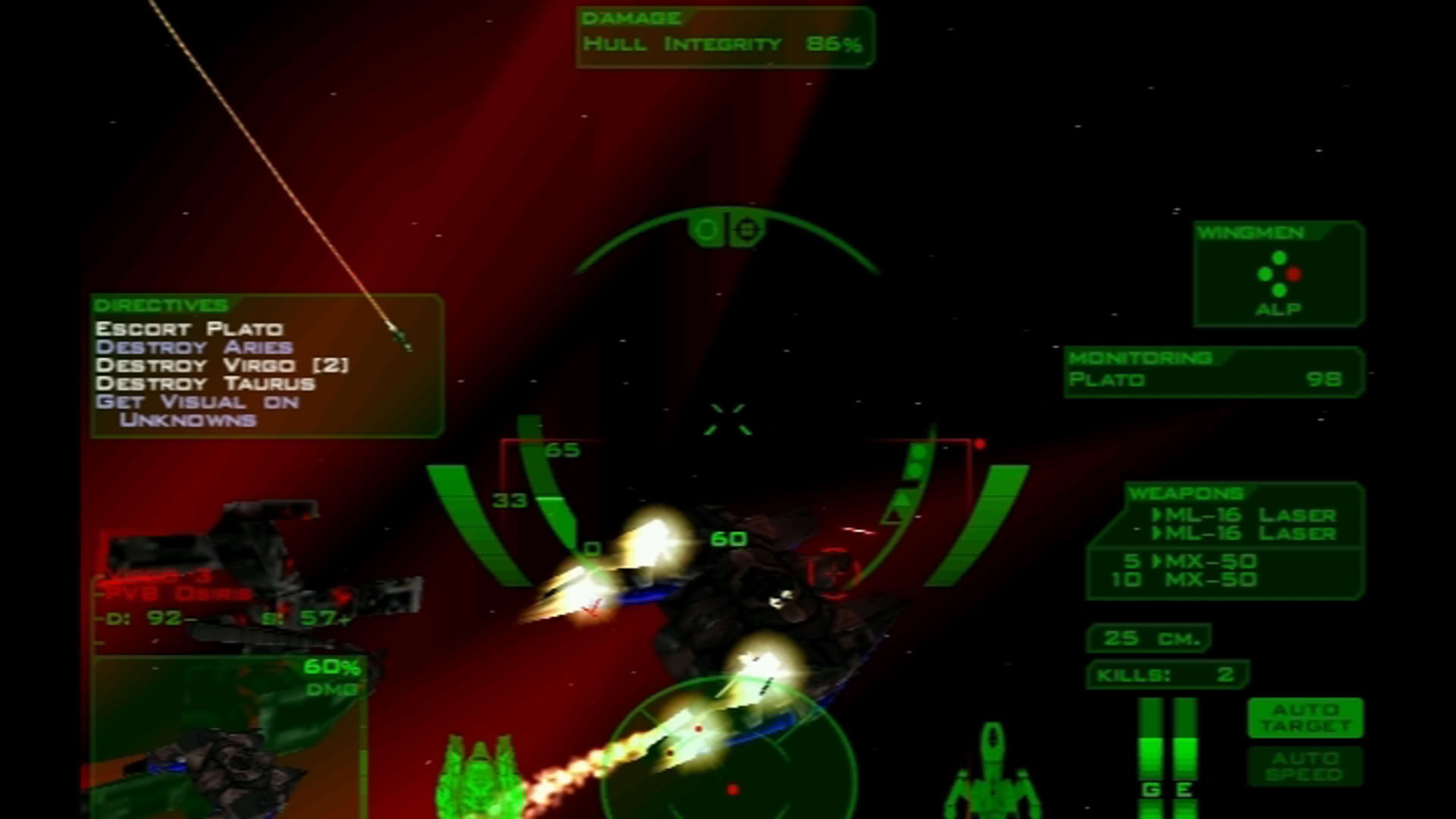Screenshot for Descent: Freespace - The Great War