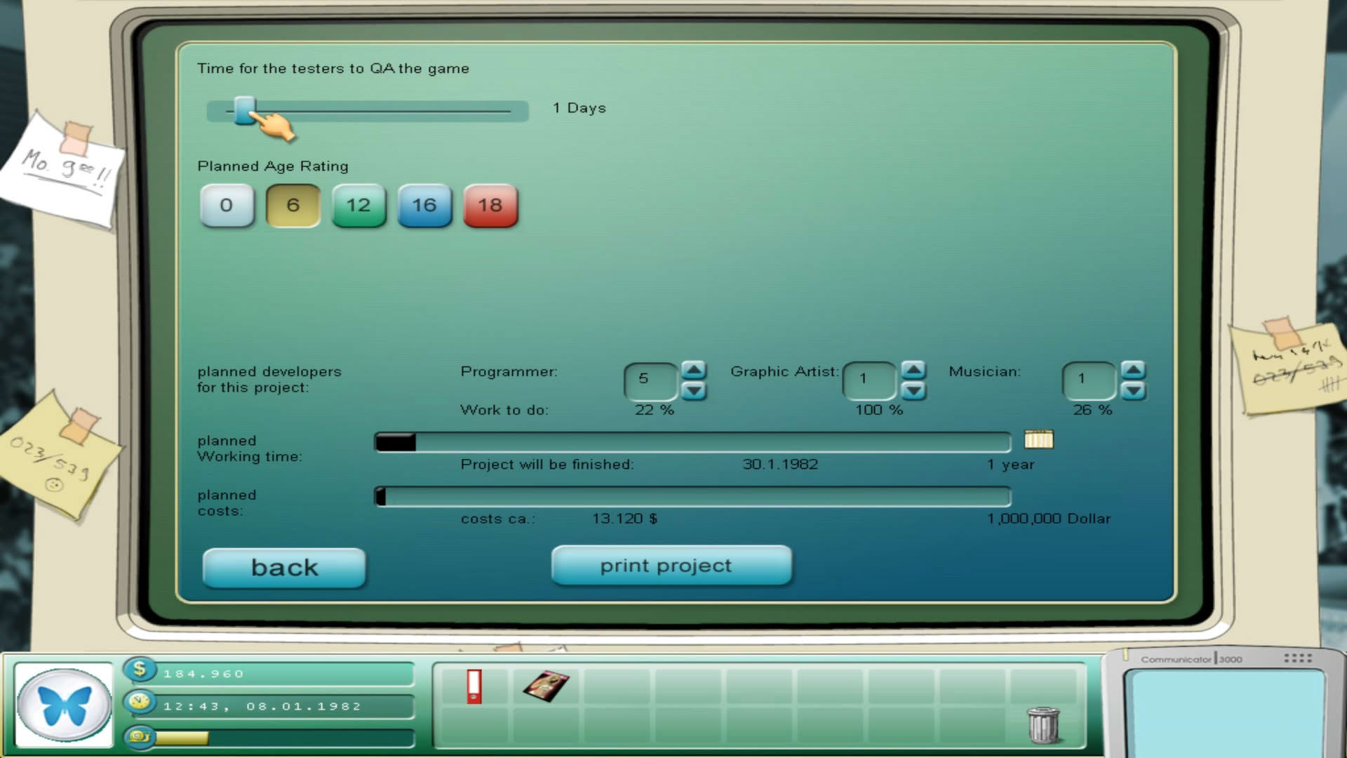 Screenshot for Game Tycoon 1.5