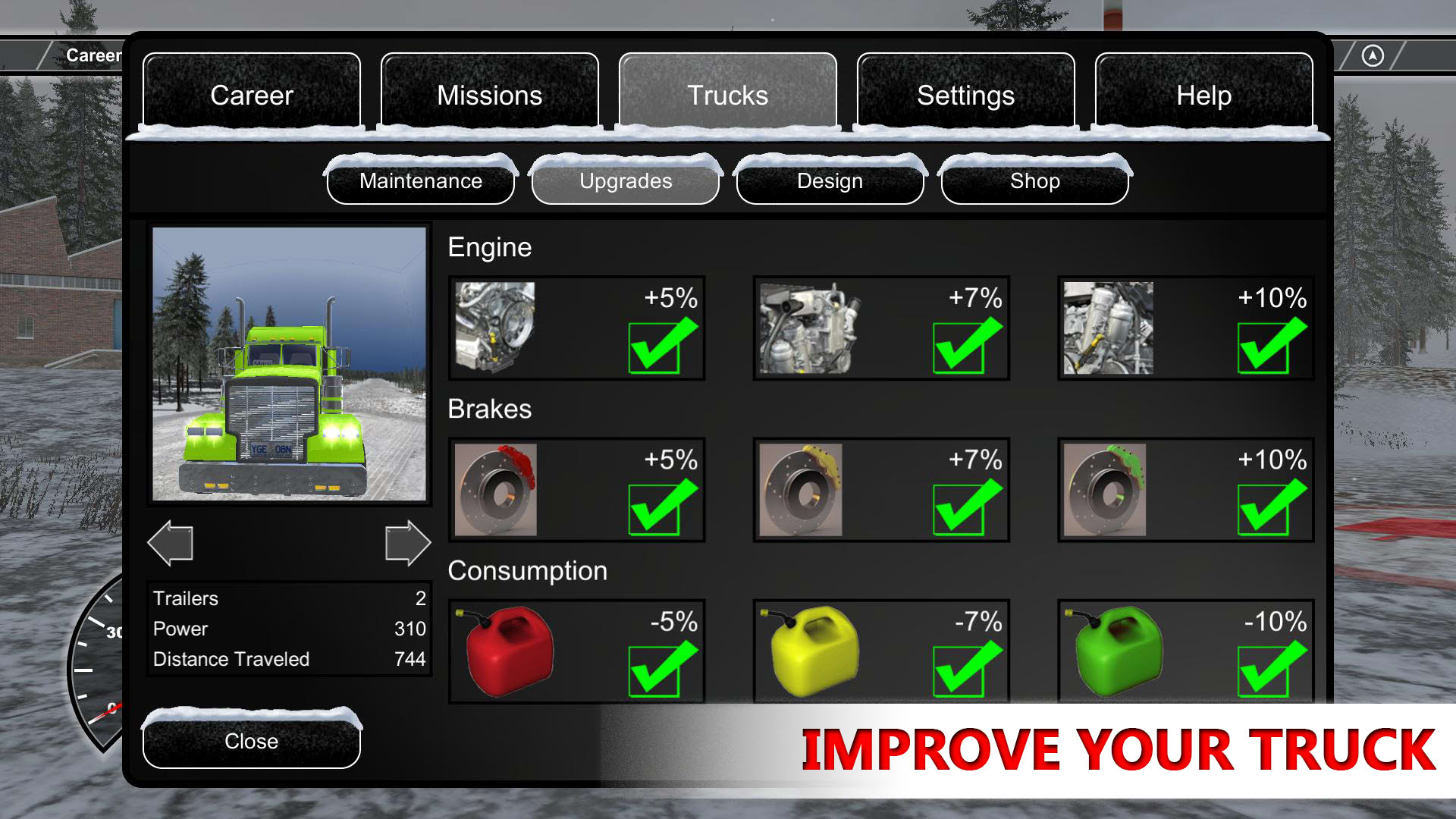 Screenshot for Arctic Trucker Simulator