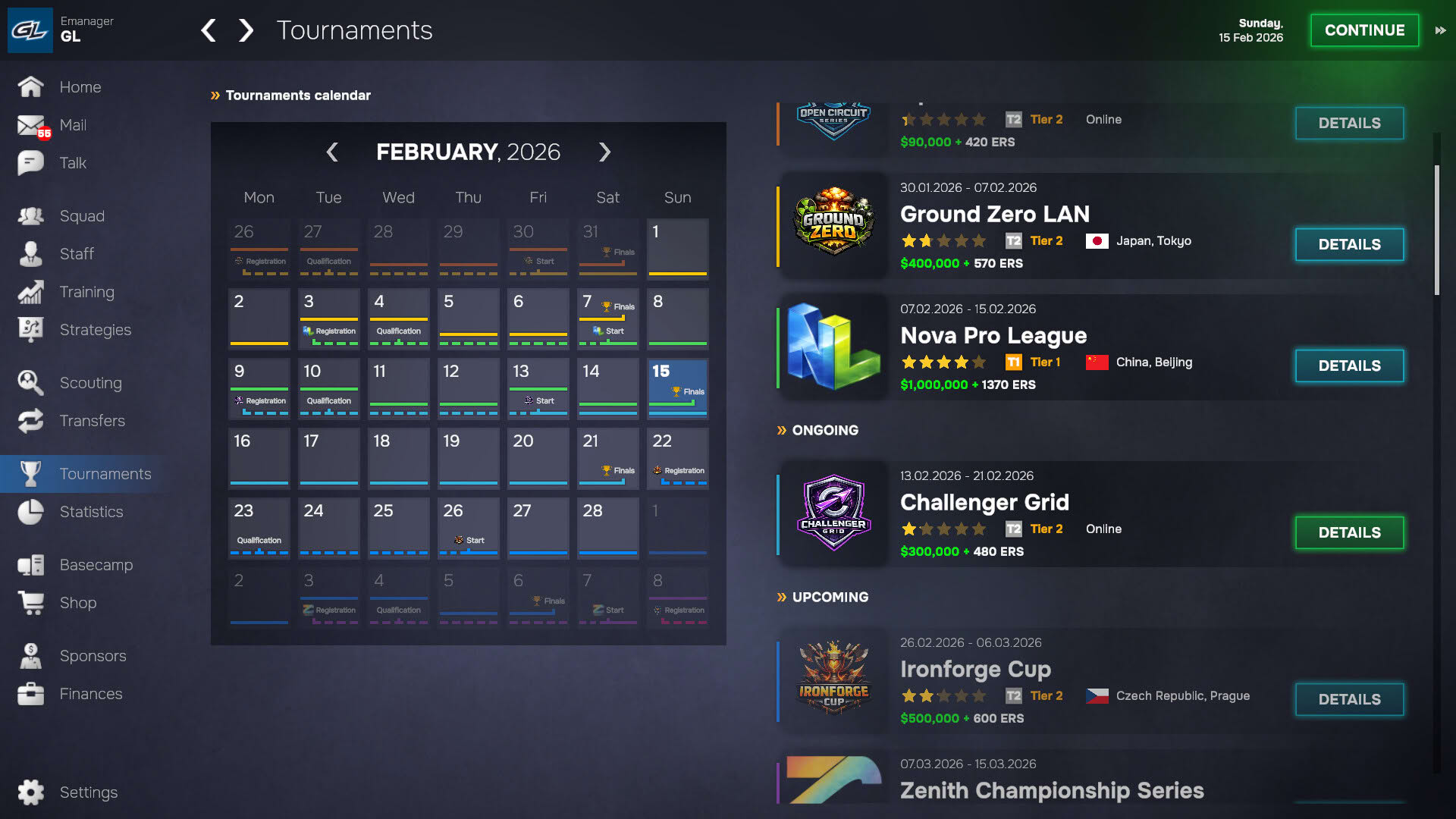 Screenshot for Esports Manager 2026