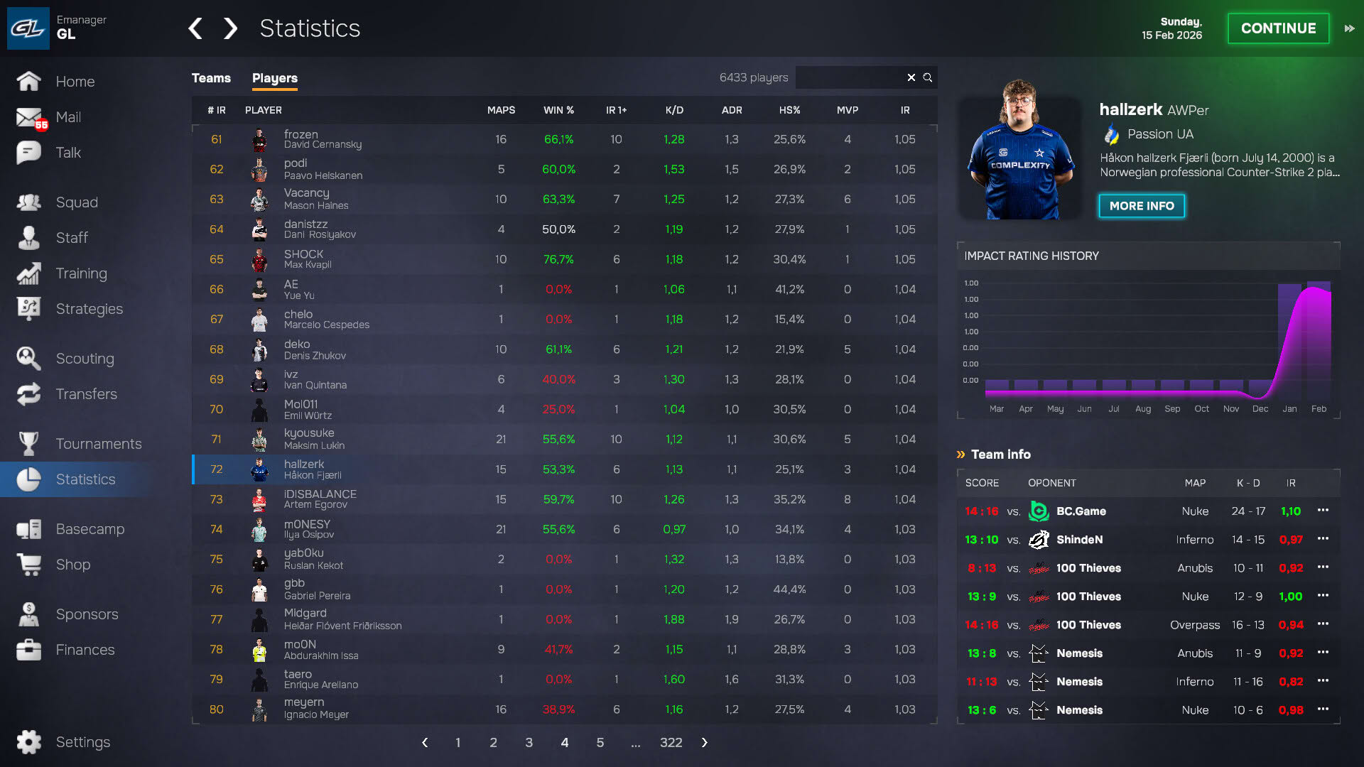 Screenshot for Esports Manager 2026