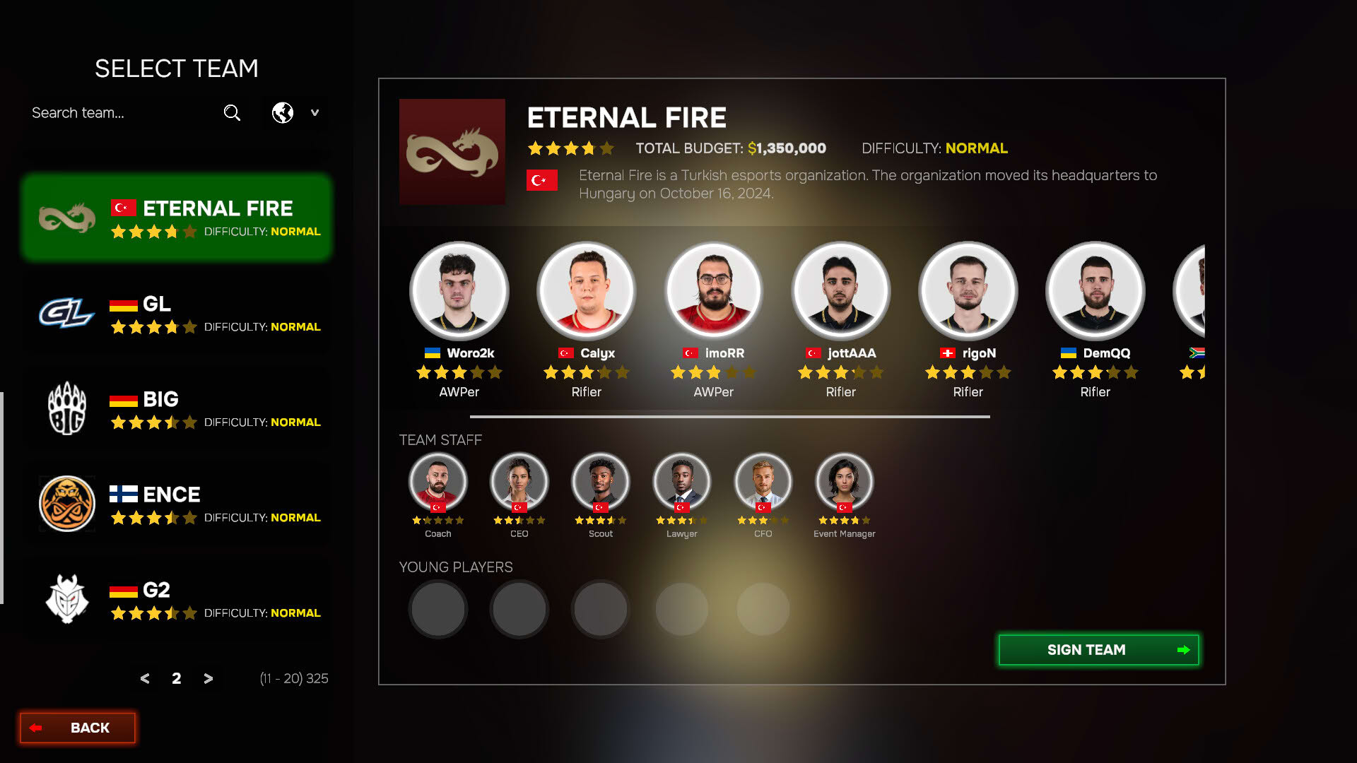 Screenshot for Esports Manager 2026