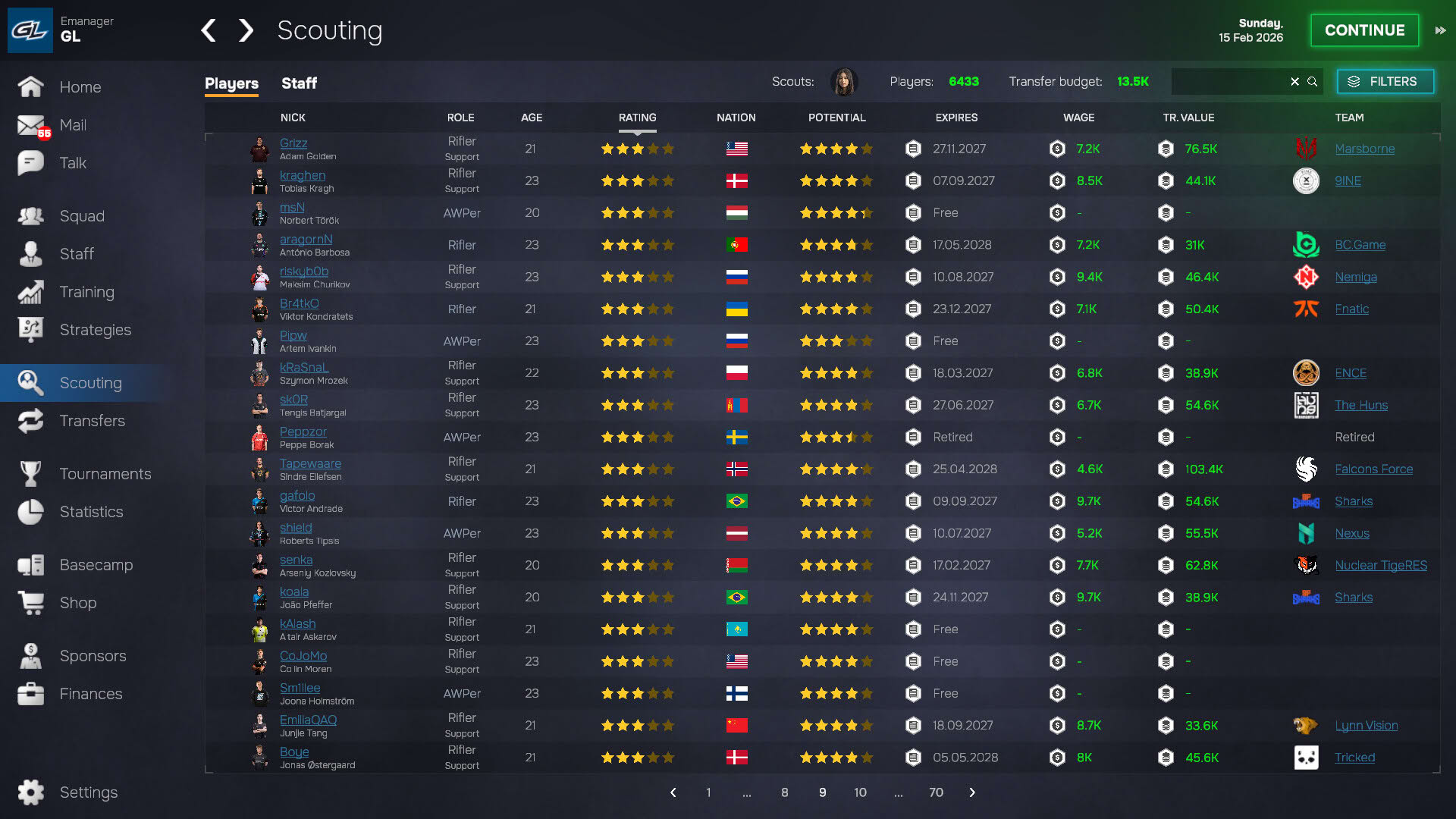 Screenshot for Esports Manager 2026