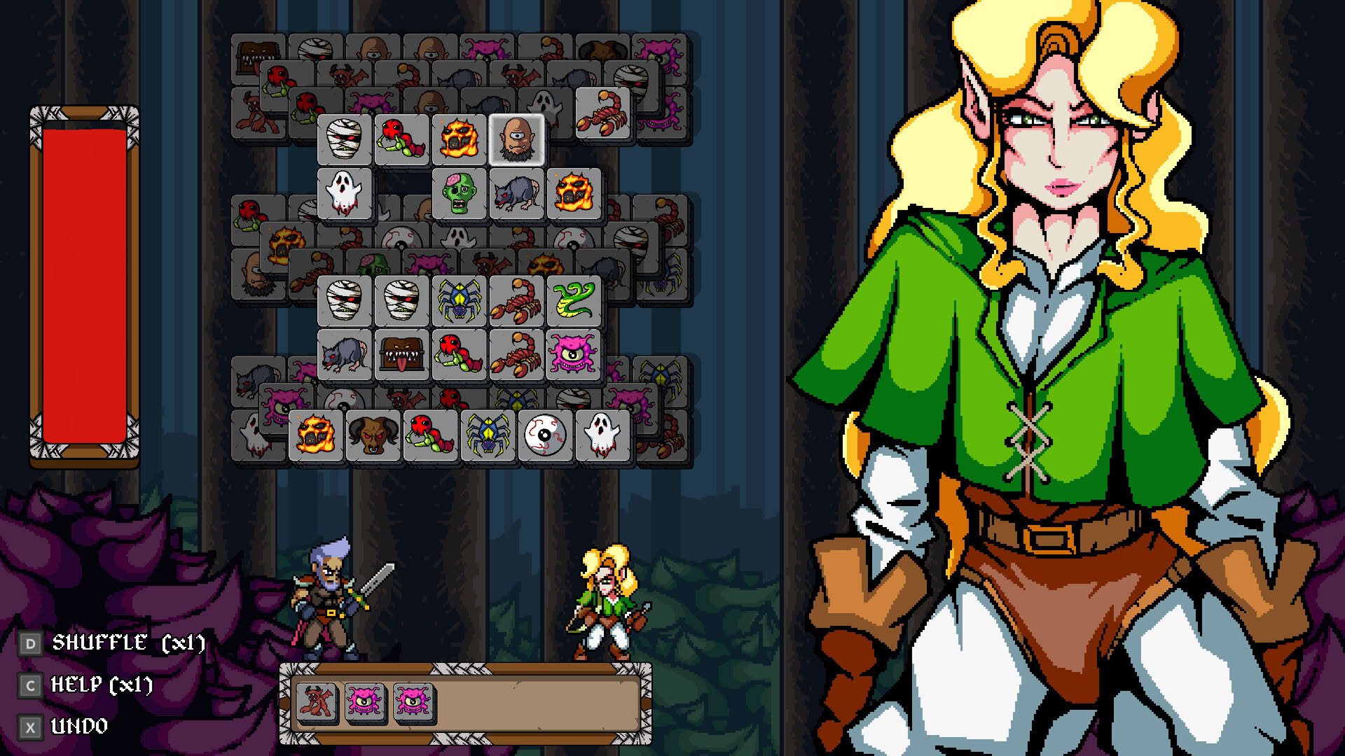 Screenshot for Warriors Waifus Mahjong