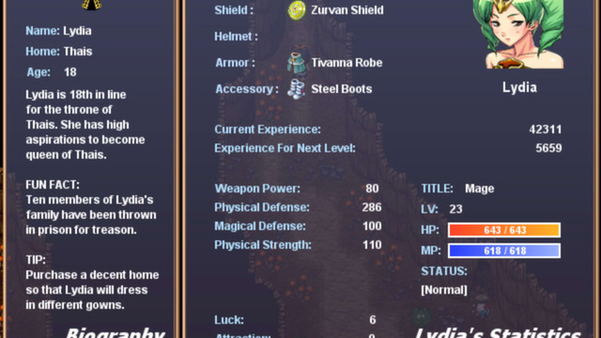 Screenshot for Aveyond 3-2: Gates of Night