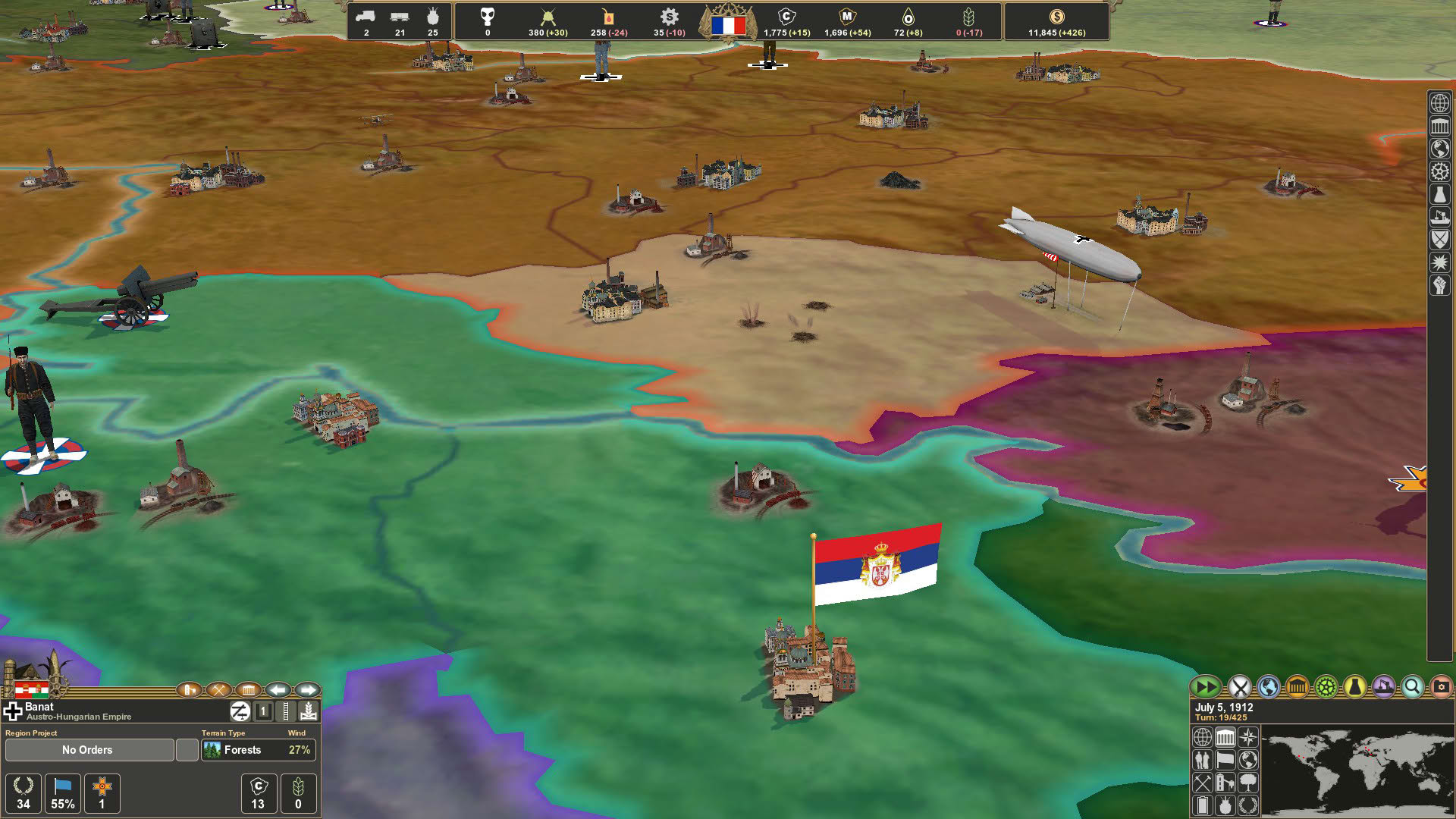 Screenshot for Making History: The Great War