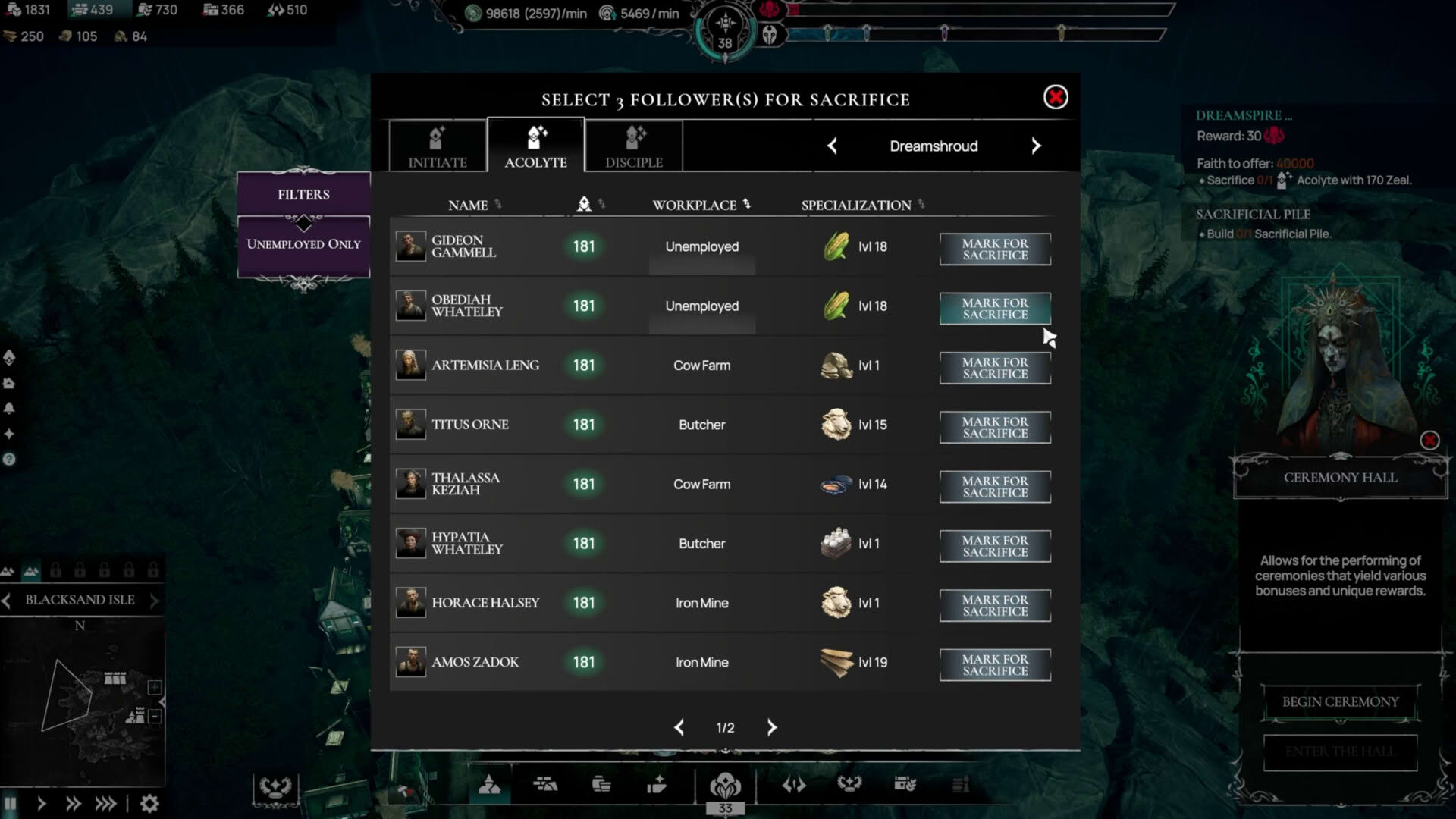 Screenshot for Worshippers of Cthulhu