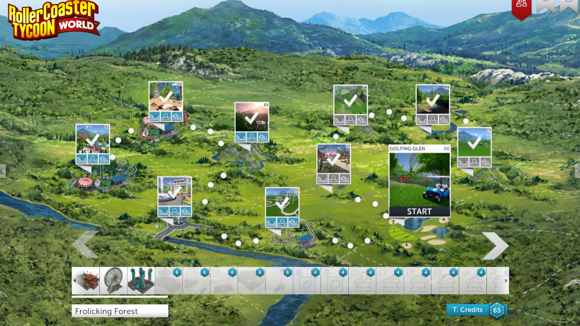 Screenshot for RollerCoaster Tycoon World