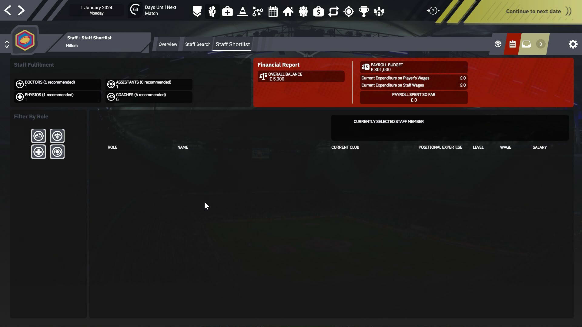 Screenshot for Rugby League Team Manager 4