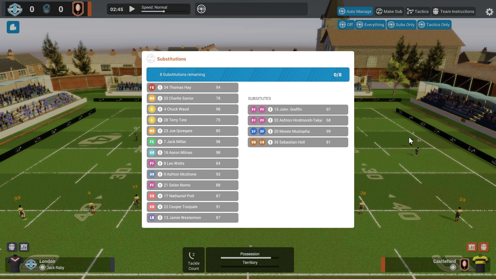 Screenshot for Rugby League Team Manager 4