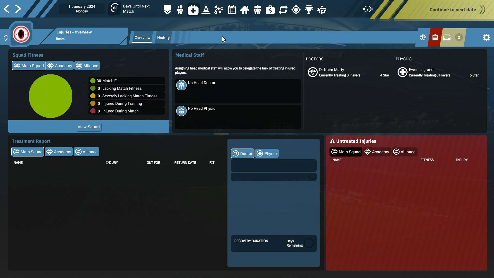 Screenshot for Rugby League Team Manager 4