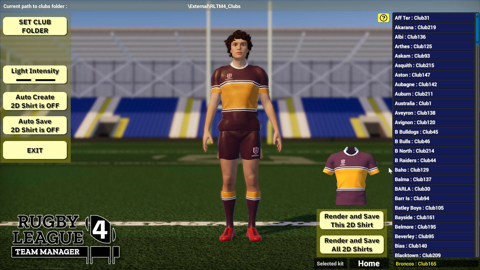 Screenshot for Rugby League Team Manager 4