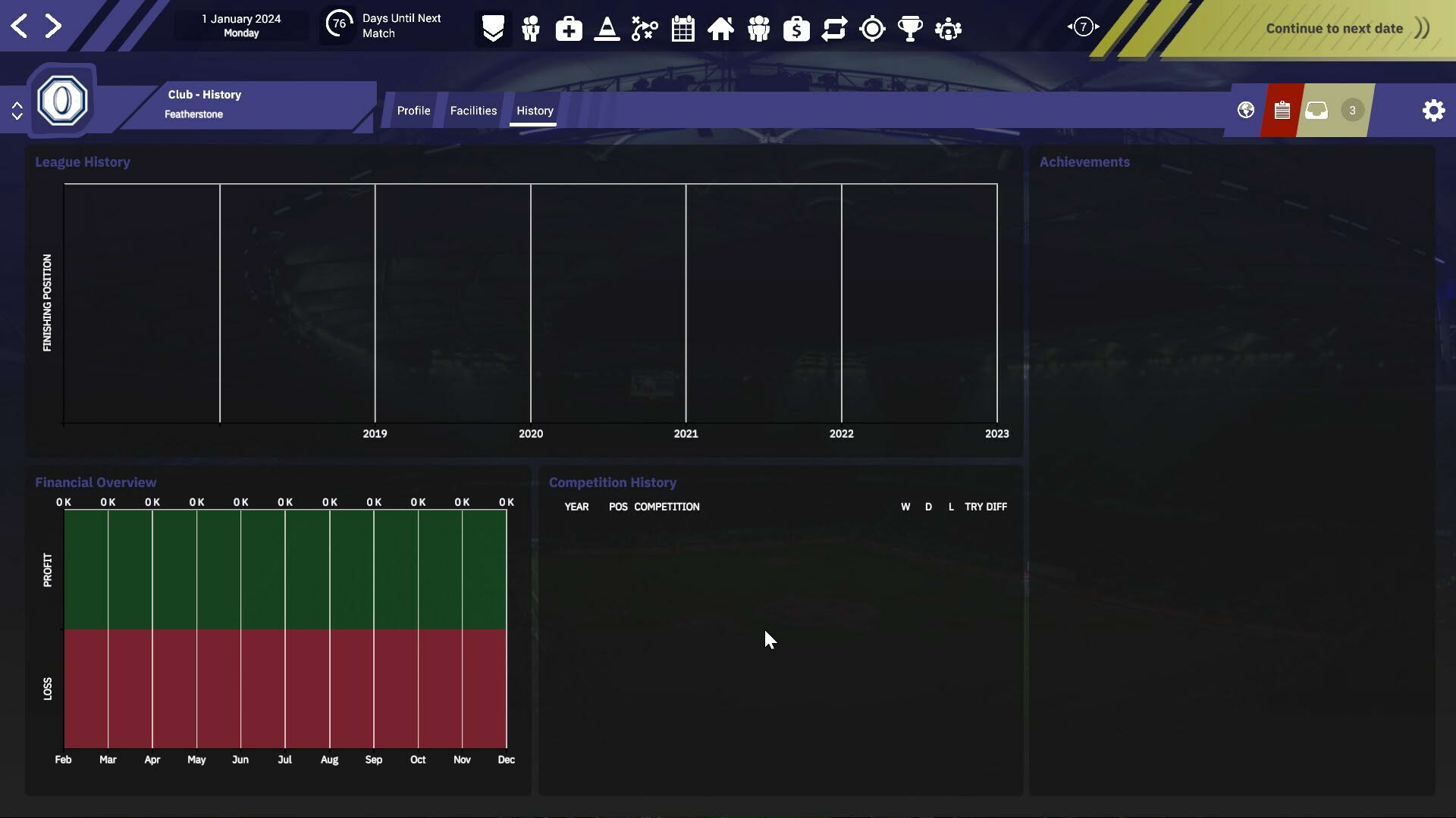 Screenshot for Rugby League Team Manager 4