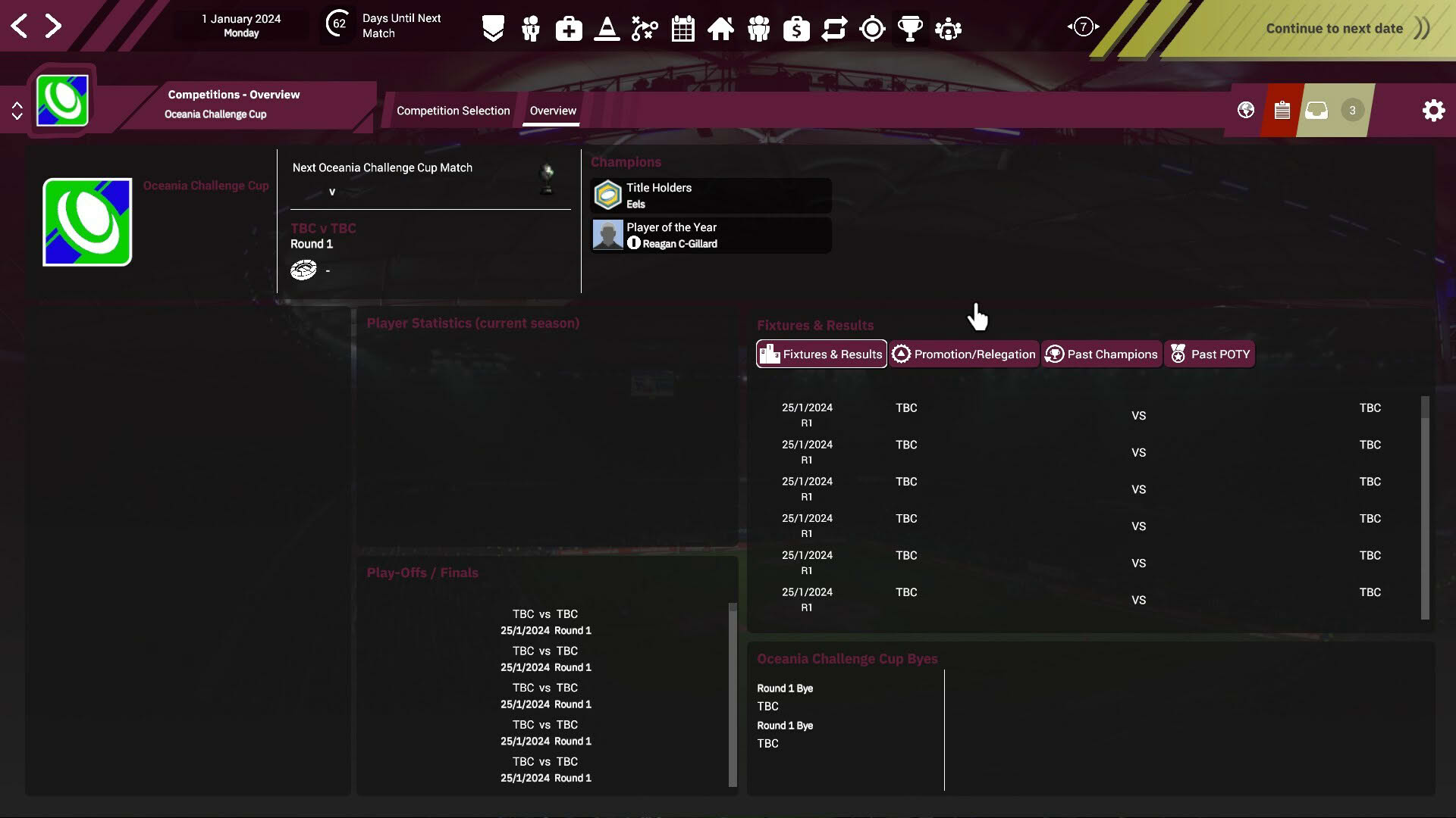 Screenshot for Rugby League Team Manager 4