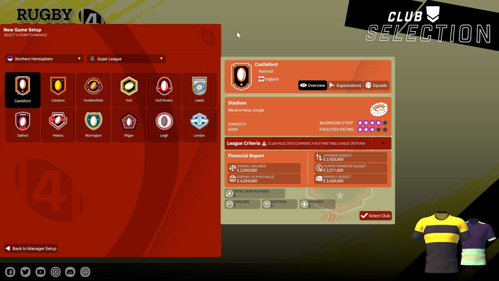 Screenshot for Rugby League Team Manager 4