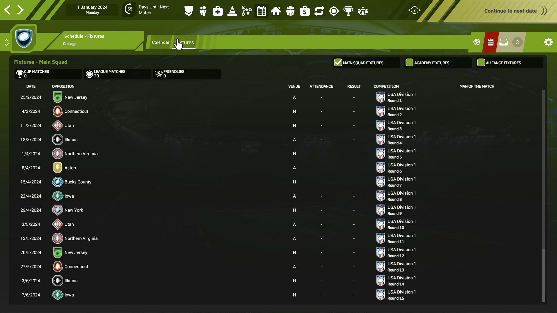 Screenshot for Rugby League Team Manager 4