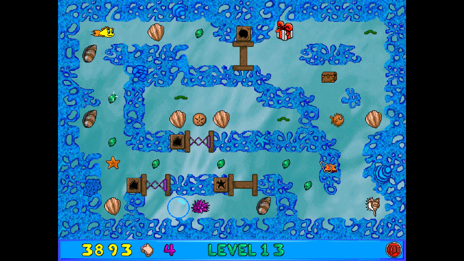 Screenshot for Freddi Fish and Luther's Maze Madness