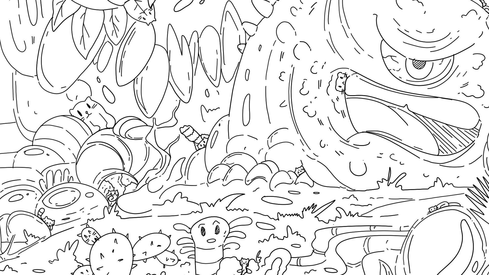 Screenshot for 100 Aliens Cats