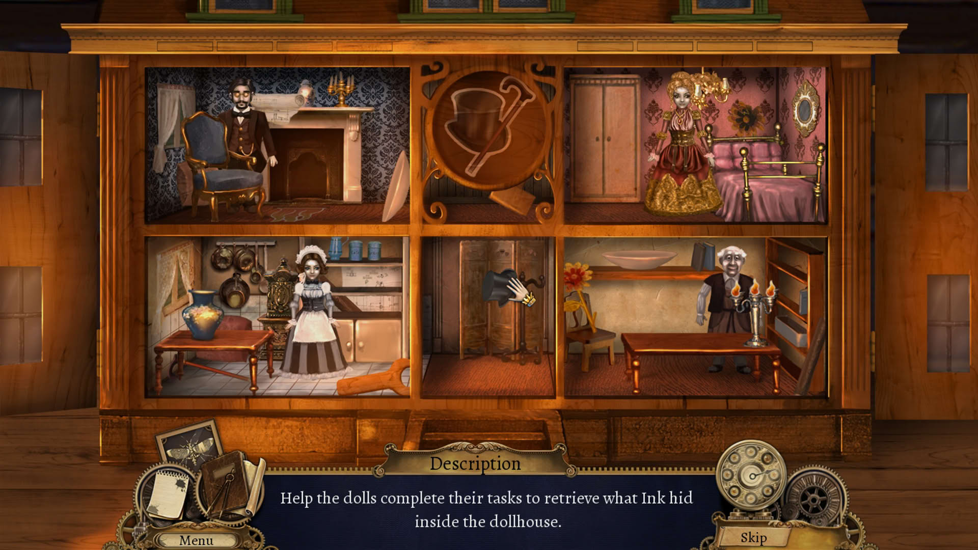 Screenshot for Clockwork Tales: Of Glass and Ink