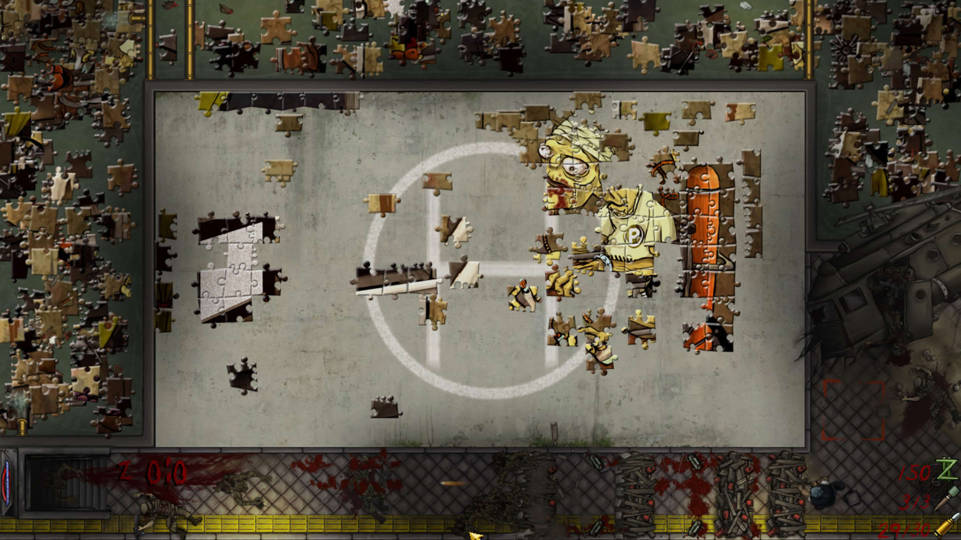 Screenshot for Pixel Puzzles: UndeadZ