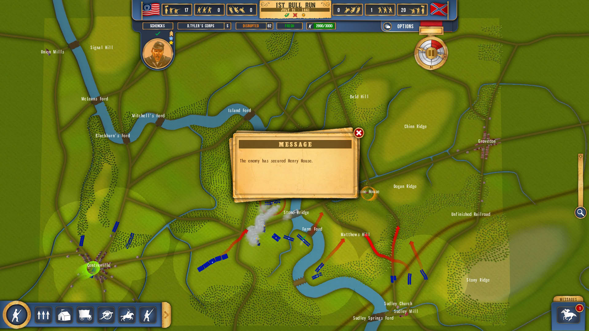 Screenshot for Battleplan: American Civil War