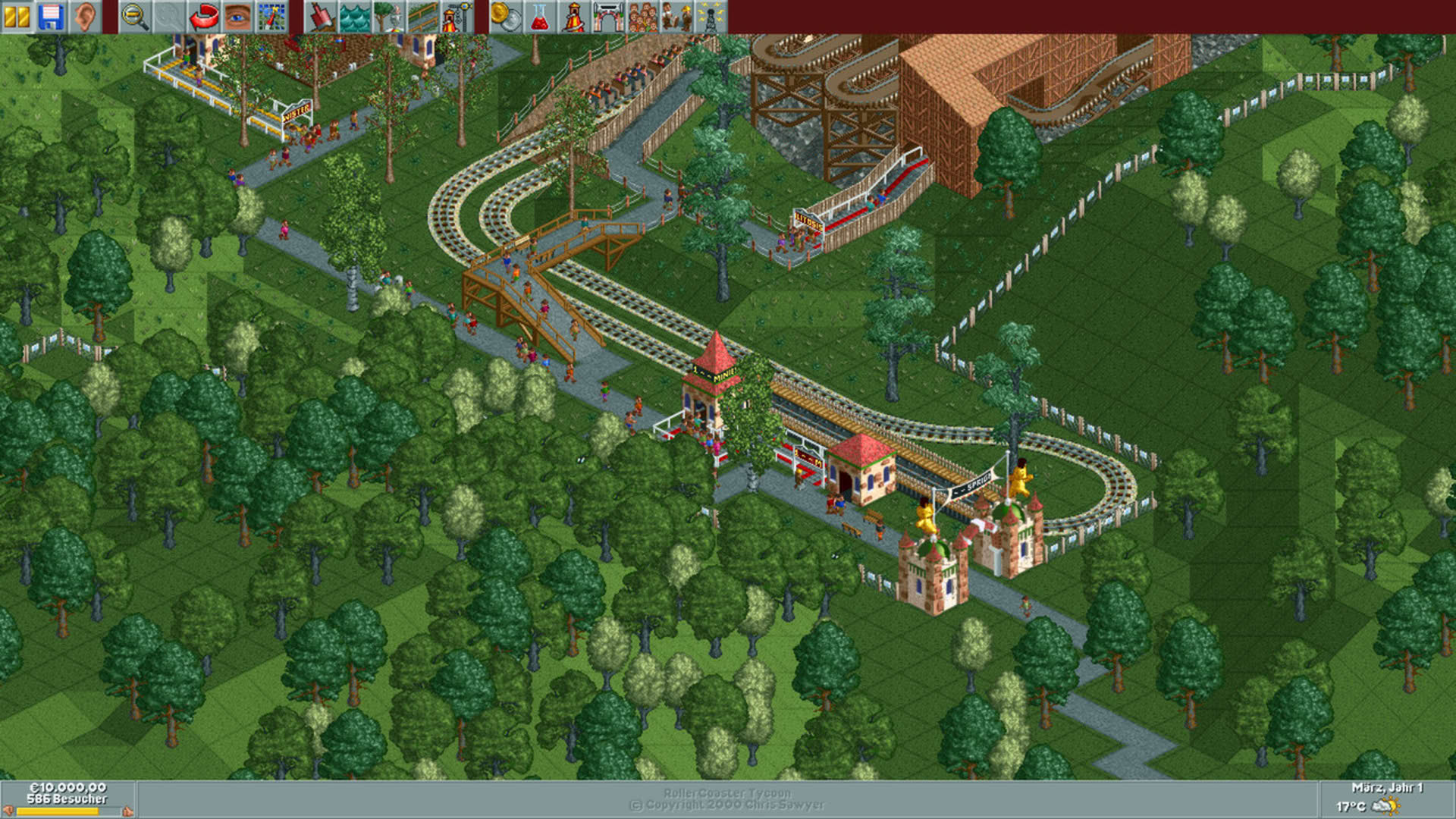 Screenshot for RollerCoaster Tycoon
