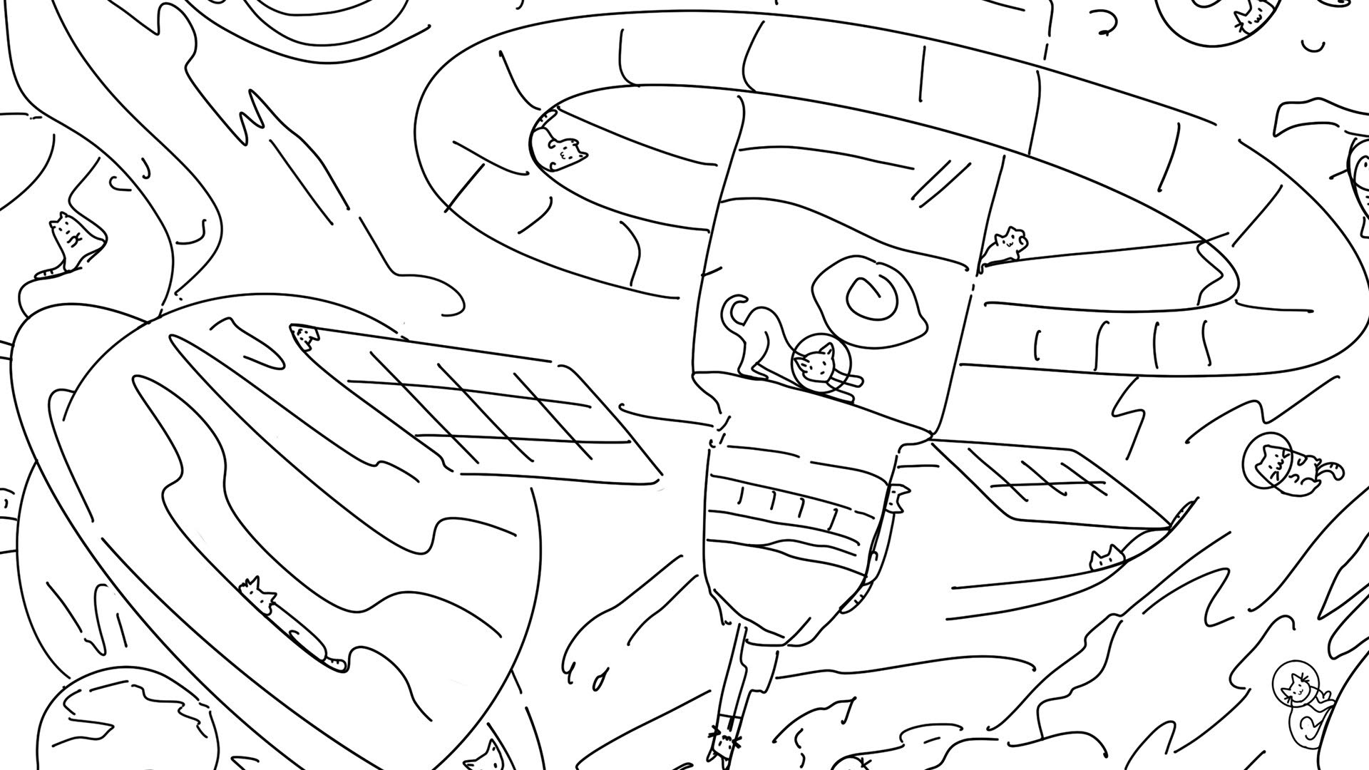 Screenshot for 100 Space Cats