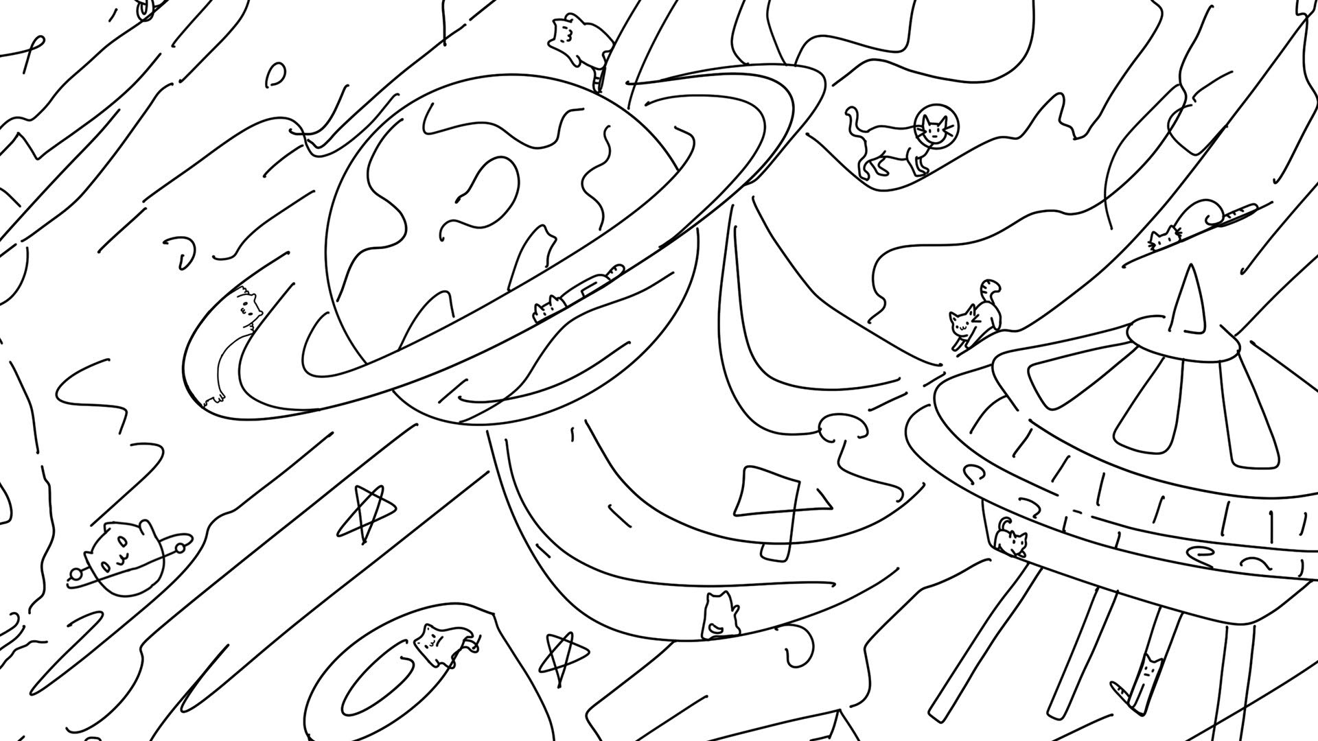 Screenshot for 100 Space Cats