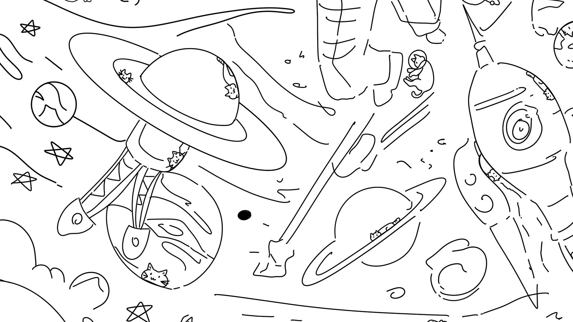 Screenshot for 100 Space Cats