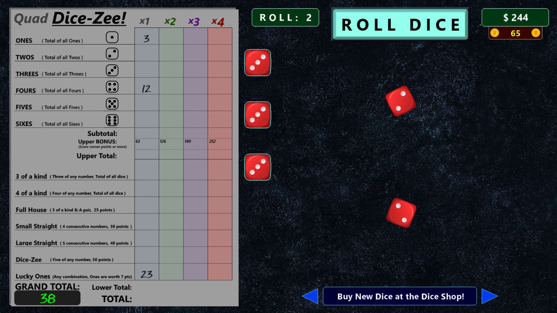 Screenshot for Dice-Zee!