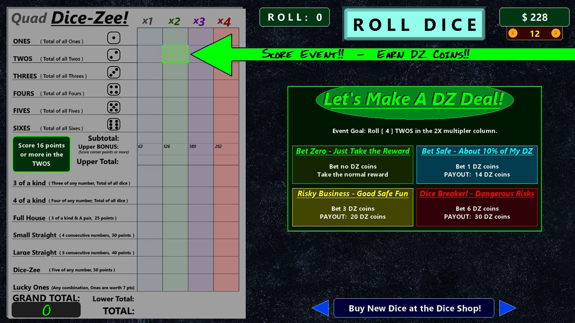 Screenshot for Dice-Zee!