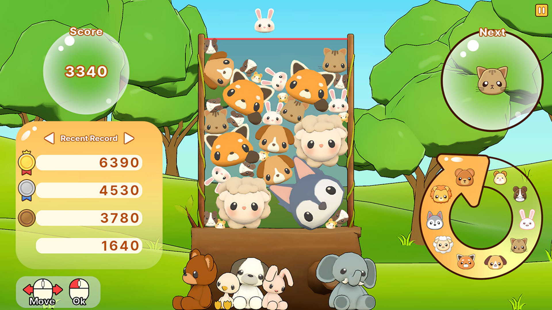 Screenshot for Animal Water Pang!